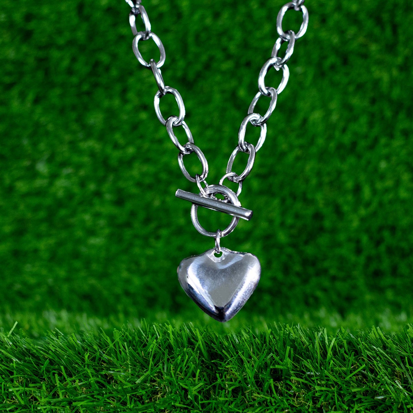COLLAR ESLABONES CON CORAZON
