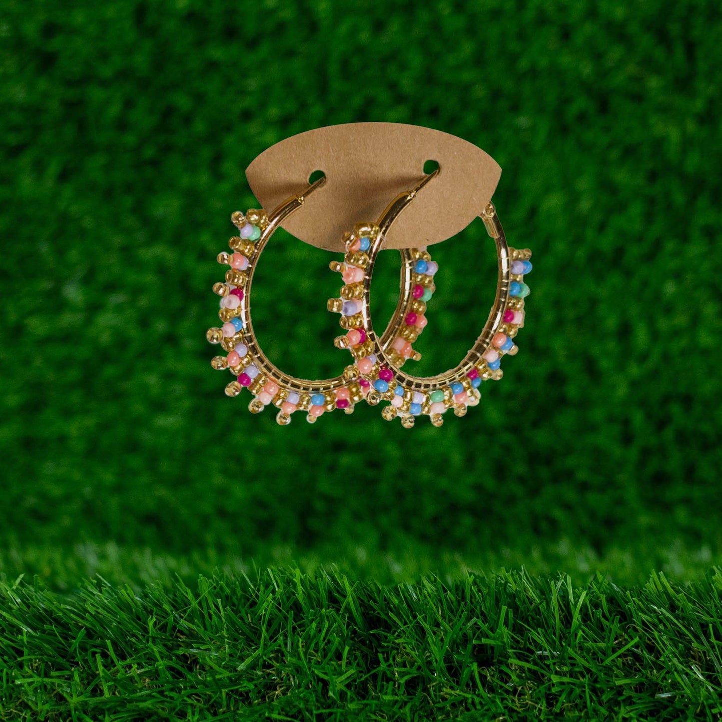 PENDIENTES ARO RAINBOW DROPS