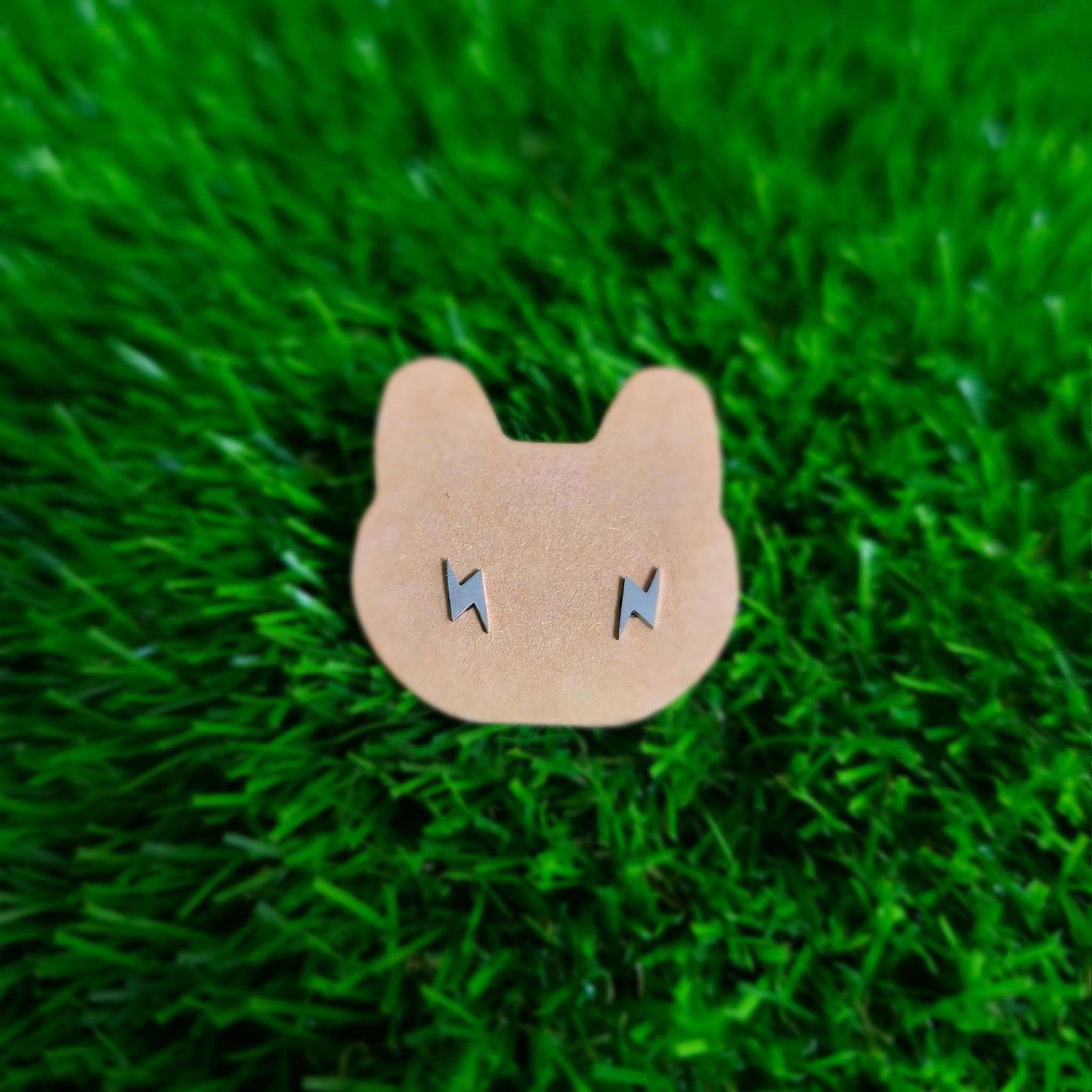 PENDIENTES RAYO PLATEADOS