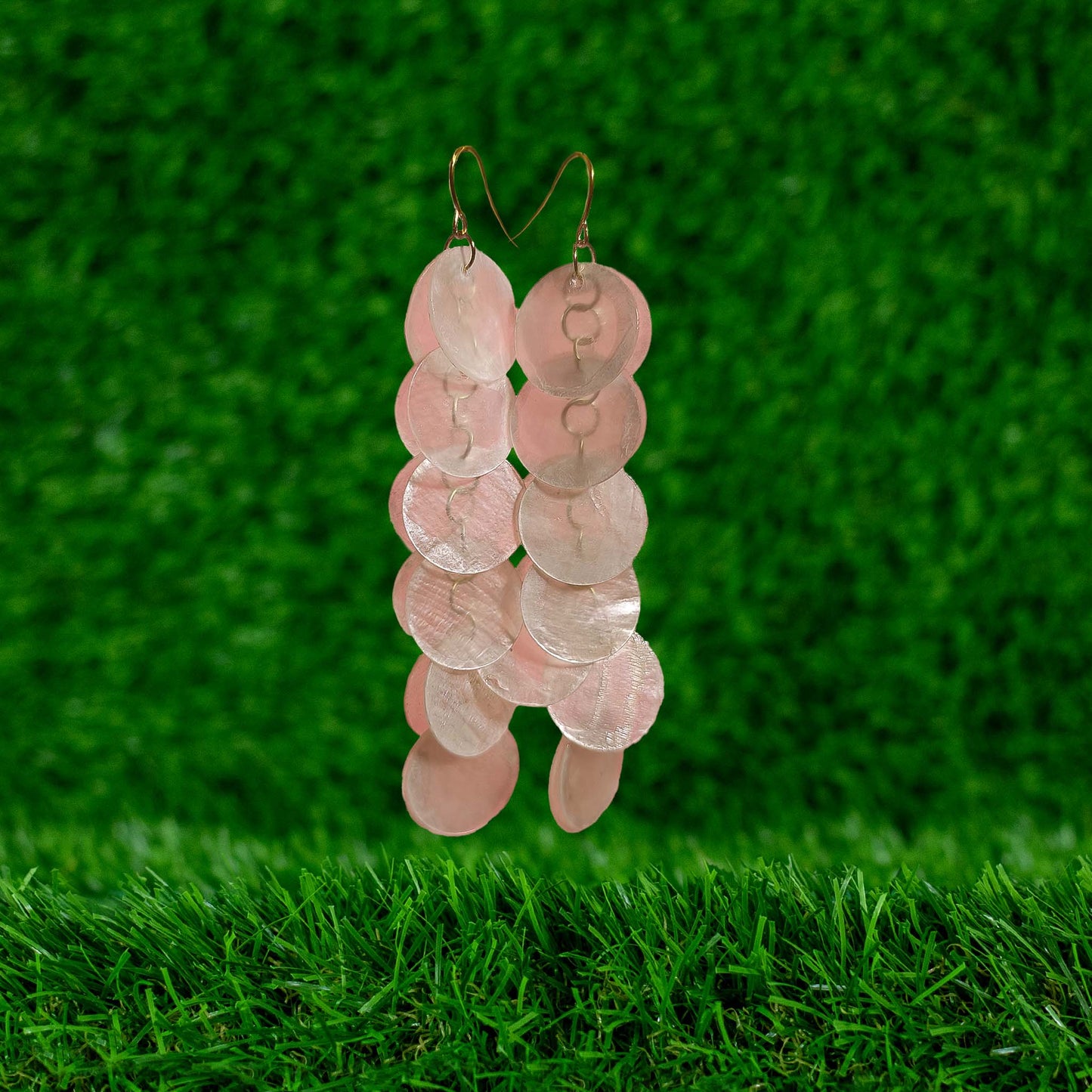 PENDIENTES PINK CASCADE