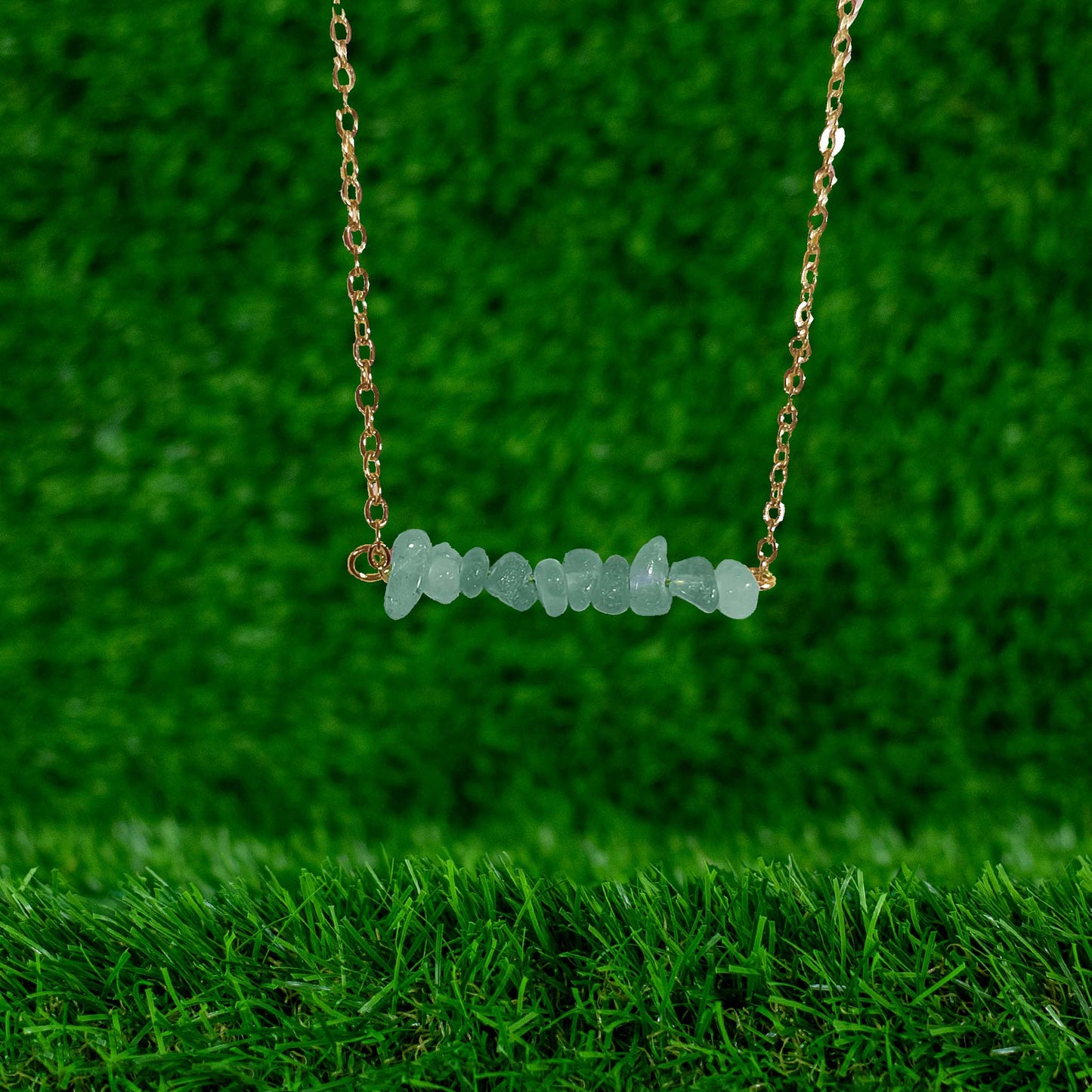 PULSERA CRYSTALS GREEN