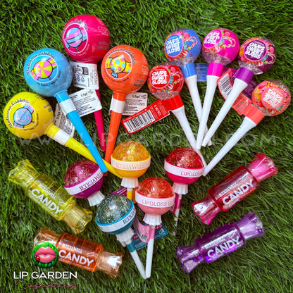 PACK SWEET GARDEN | 8 LABIALES SORPRESA · LIP CANDY SHOP | LIP GARDEN