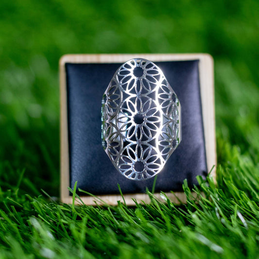 ANILLO MANDALA FLORAL