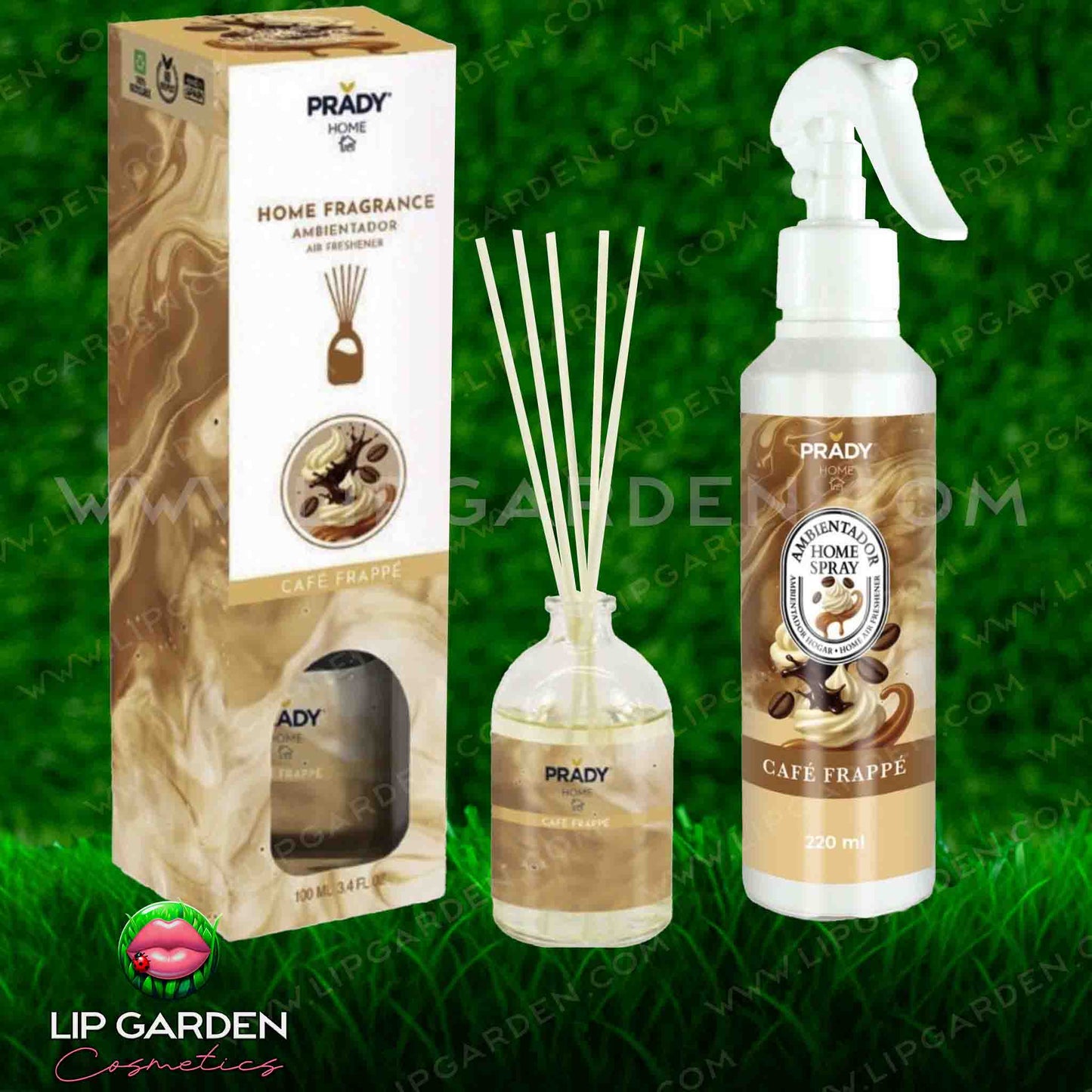 DUO AMBIENTADOR SPRAY Y MIKADO PRADY | AROMAS VARIADOS