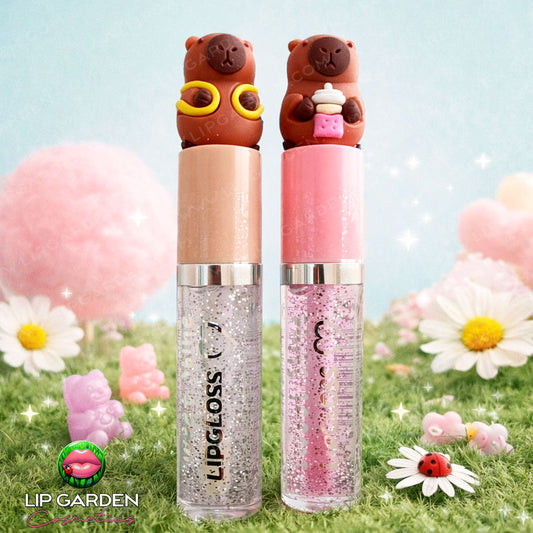 GLOSS CAPYBARA CON GLITTER ULTRA BRILLANTE