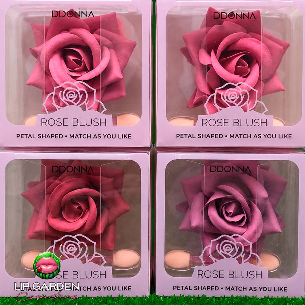 COLORETE ROSE BLUSH - PARA LABIOS Y MEJILLAS CON FORMA DE FLOR