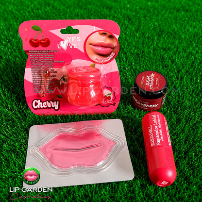 LIP COMBO CUIDADO LABIAL - LIP MASK + EXFOLIANTE + BÁLSAMO REPARADOR