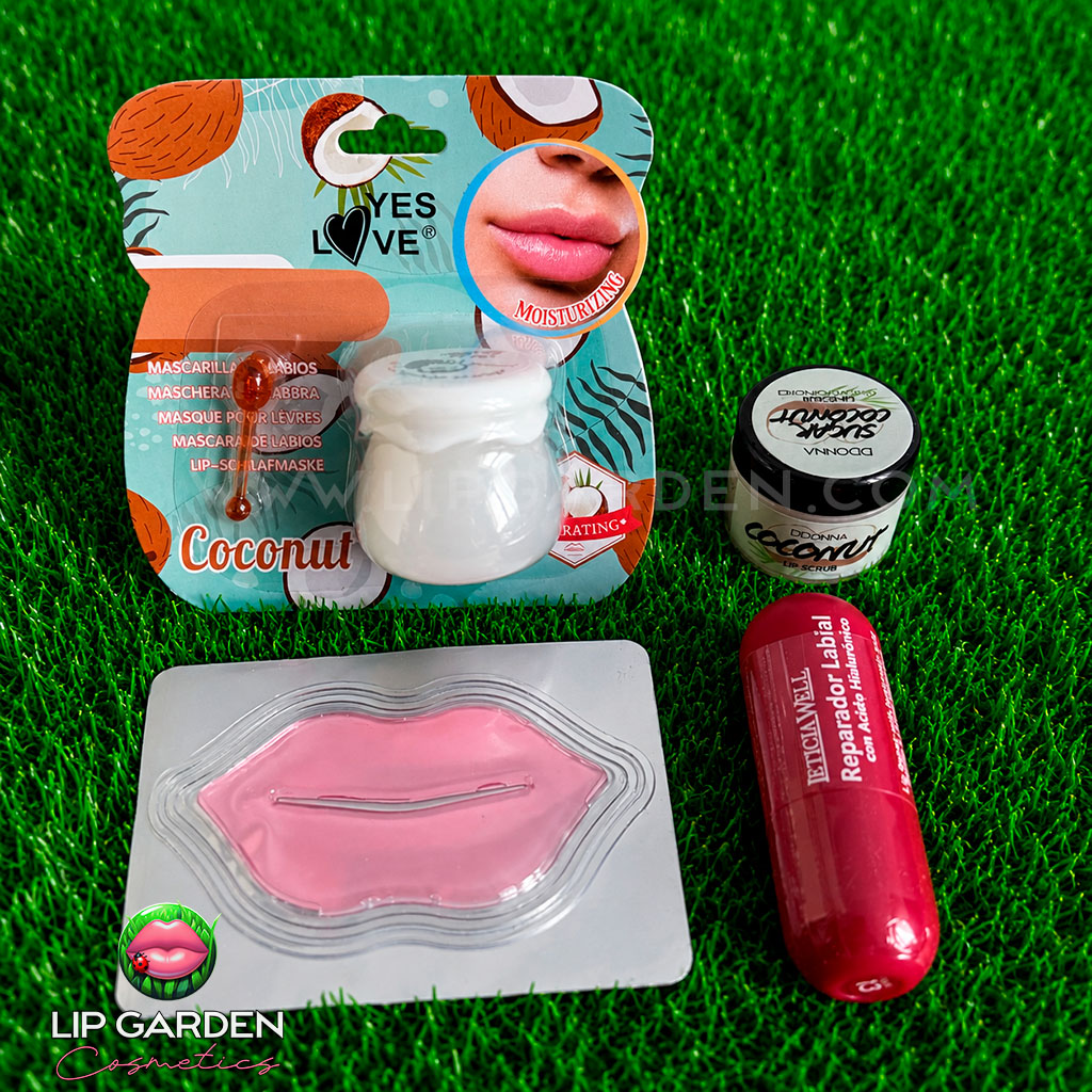 LIP COMBO CUIDADO LABIAL - LIP MASK + EXFOLIANTE + BÁLSAMO REPARADOR