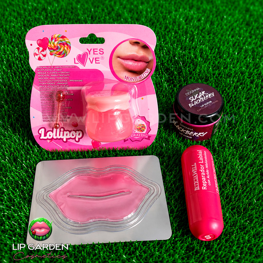 LIP COMBO CUIDADO LABIAL - LIP MASK + EXFOLIANTE + BÁLSAMO REPARADOR