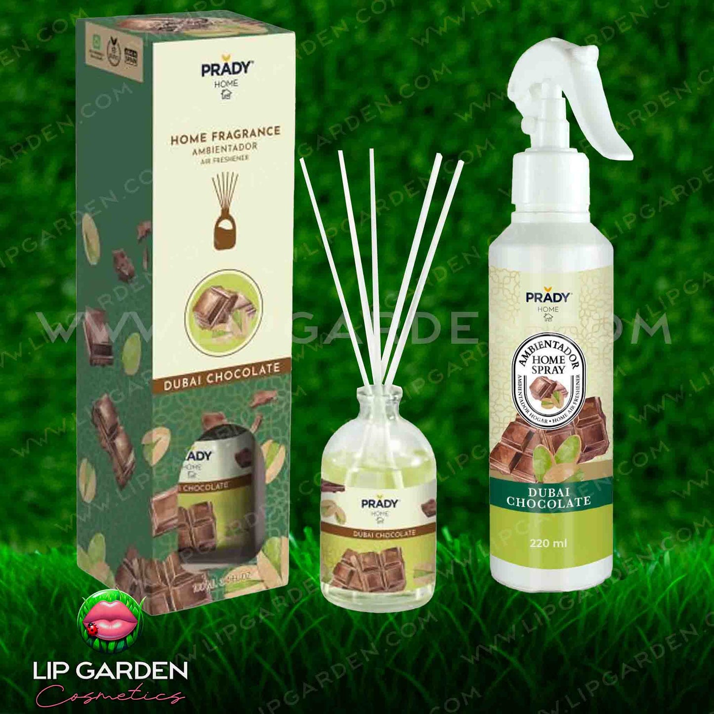 DUO AMBIENTADOR SPRAY Y MIKADO PRADY | AROMAS VARIADOS