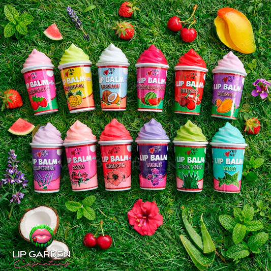 BÁLSAMO LABIAL EN BOLITA TIPO HELADO CON AROMA