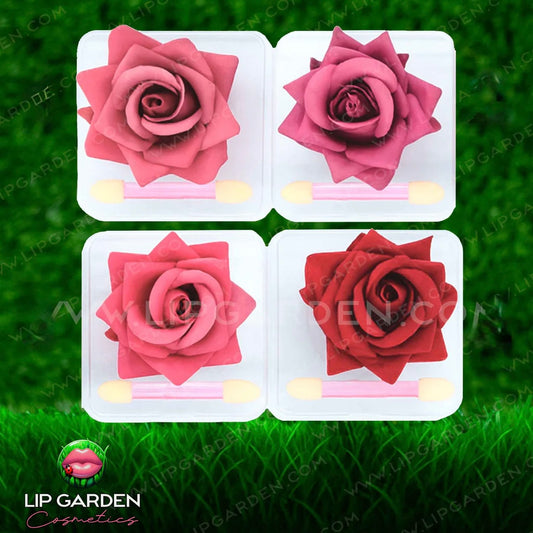 ROSE BLUSH PARA LABIOS Y MEJILLAS CON FORMA DE FLOR Y 4 TONOS DIFERENTES