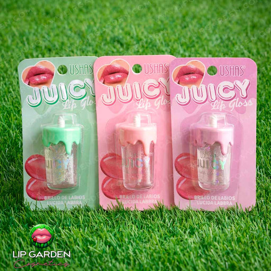 JUICY LIPGLOSS - GLOSS CON GLITTER EN TRES AROMAS