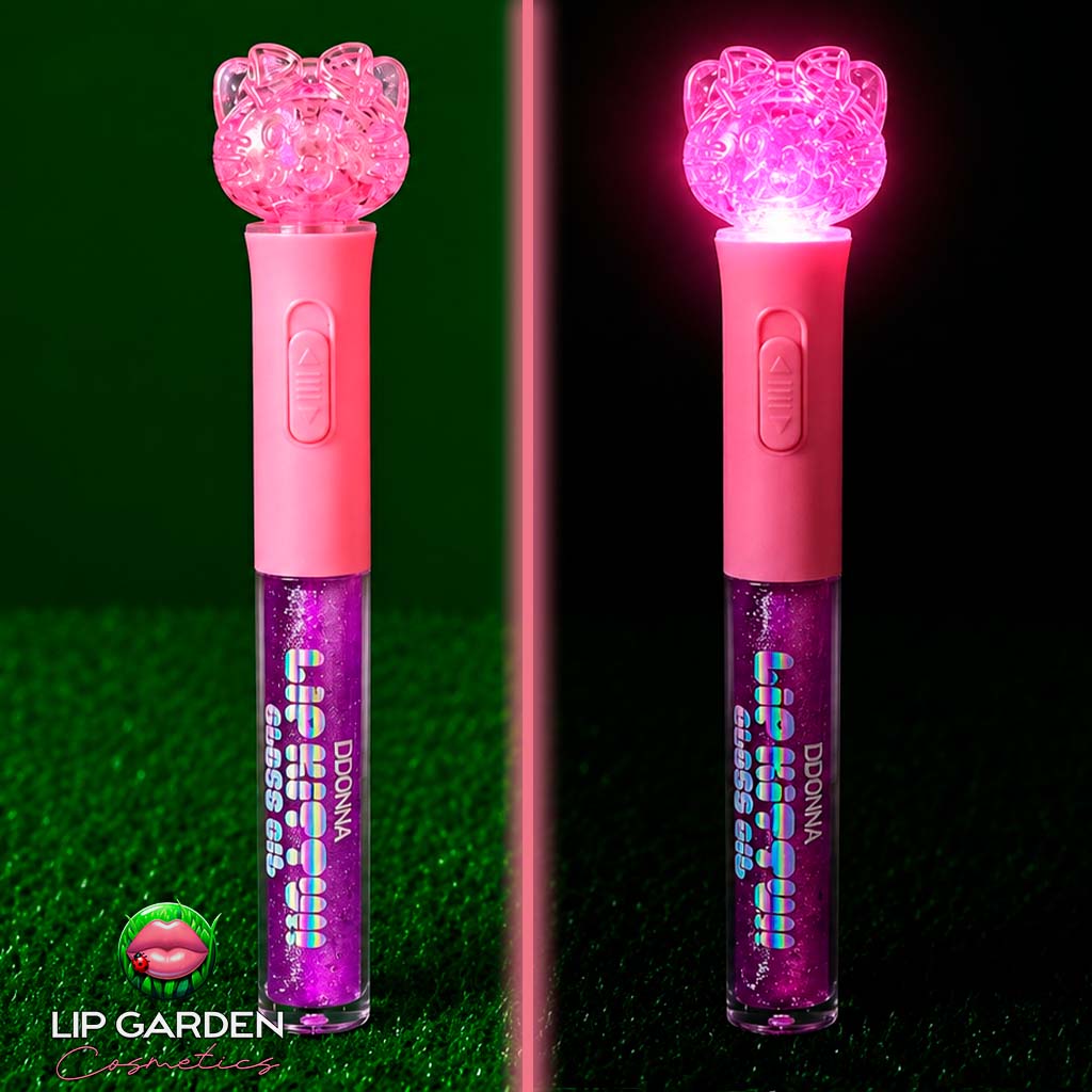 LIP KITTY GLITTER GLOSS OIL - GLITTER - CON LUZ!