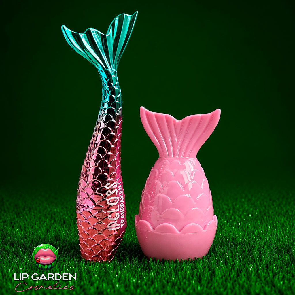 LIP COMBO MERMAID -  GLOSS Y BÁLSAMO CON FORMA DE SIRENA - LIP GARDEN