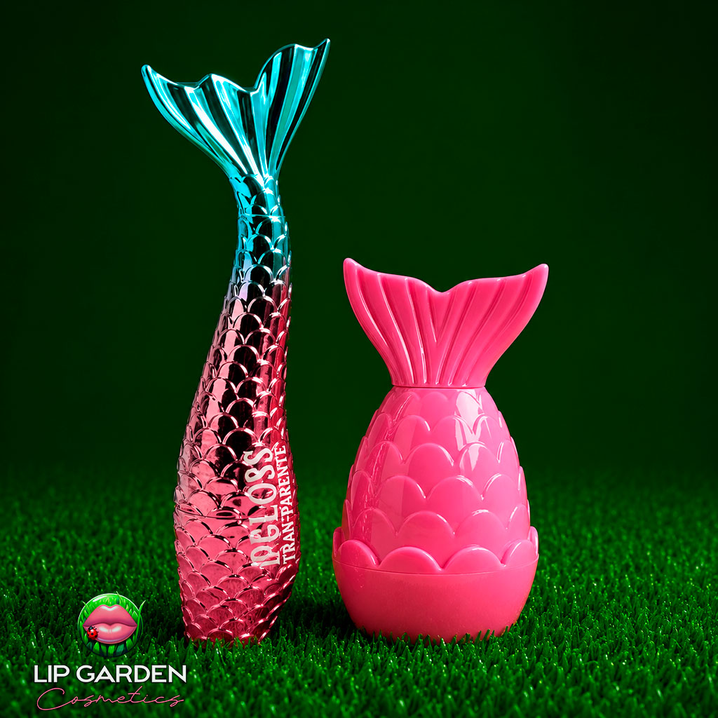 LIP COMBO MERMAID -  GLOSS Y BÁLSAMO CON FORMA DE SIRENA - LIP GARDEN