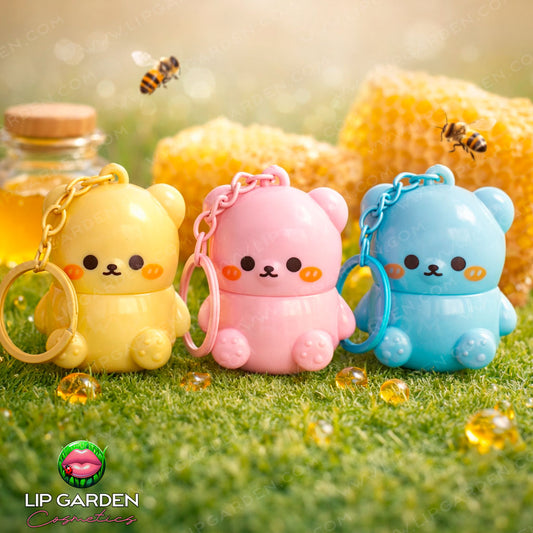 OSITO KAWAII LLAVERO BÁLSAMO MIEL HUELLITA