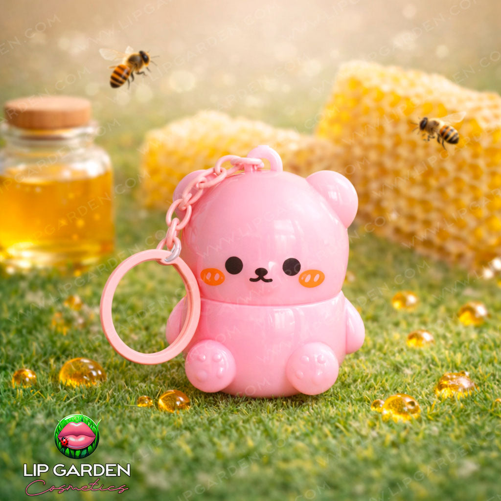 OSITO KAWAII LLAVERO BÁLSAMO MIEL HUELLITA