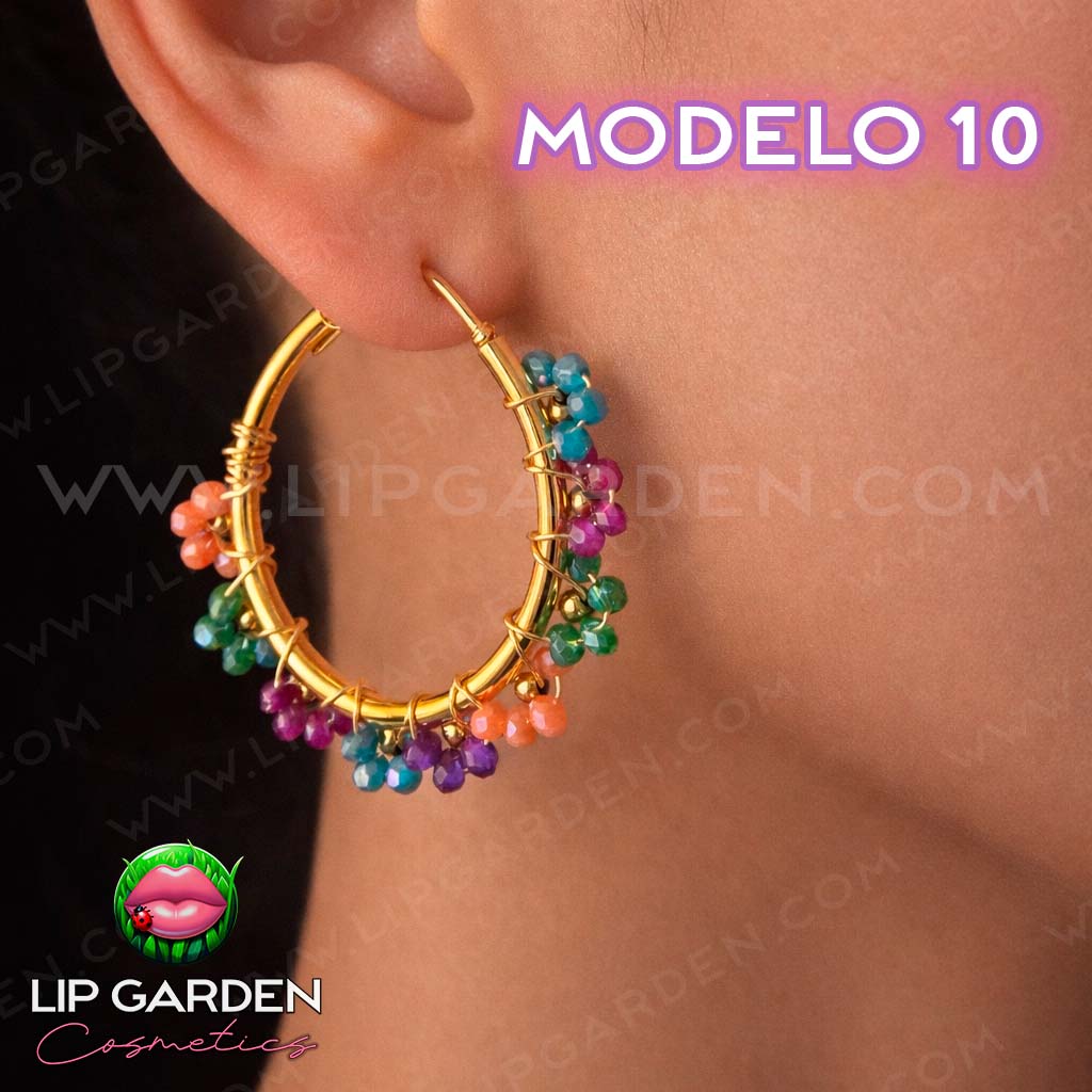 MAXI PENDIENTES DE ACERO INOXIDABLE | LIP GARDEN