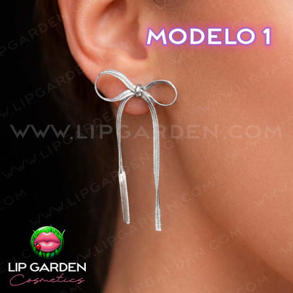MAXI PENDIENTES DE ACERO INOXIDABLE | LIP GARDEN