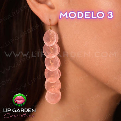 MAXI PENDIENTES DE ACERO INOXIDABLE | LIP GARDEN