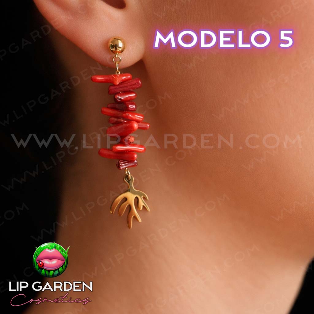 MAXI PENDIENTES DE ACERO INOXIDABLE | LIP GARDEN