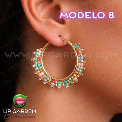 MAXI PENDIENTES DE ACERO INOXIDABLE | LIP GARDEN