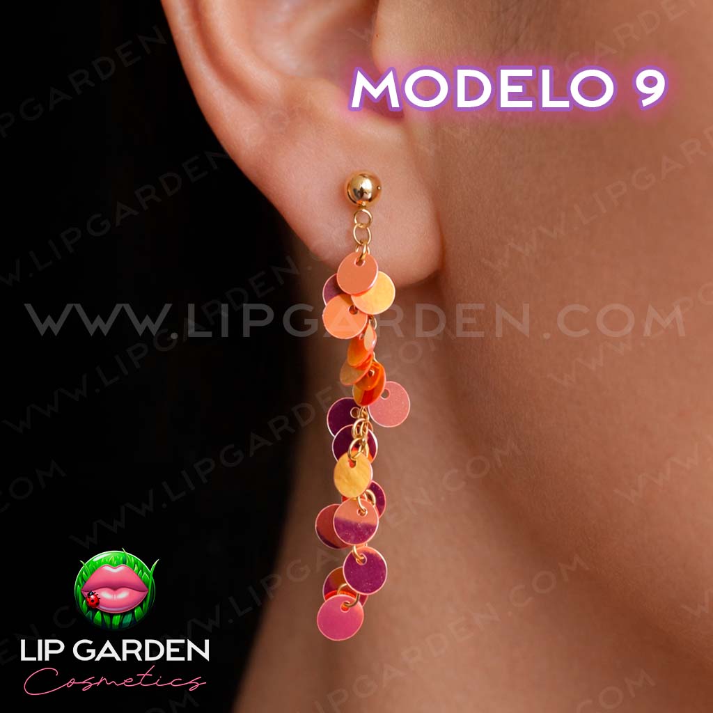 MAXI PENDIENTES DE ACERO INOXIDABLE | LIP GARDEN