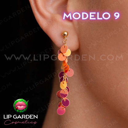 MAXI PENDIENTES DE ACERO INOXIDABLE | LIP GARDEN