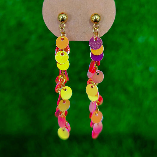 PENDIENTES HOLOGRAPHIC ORANGE