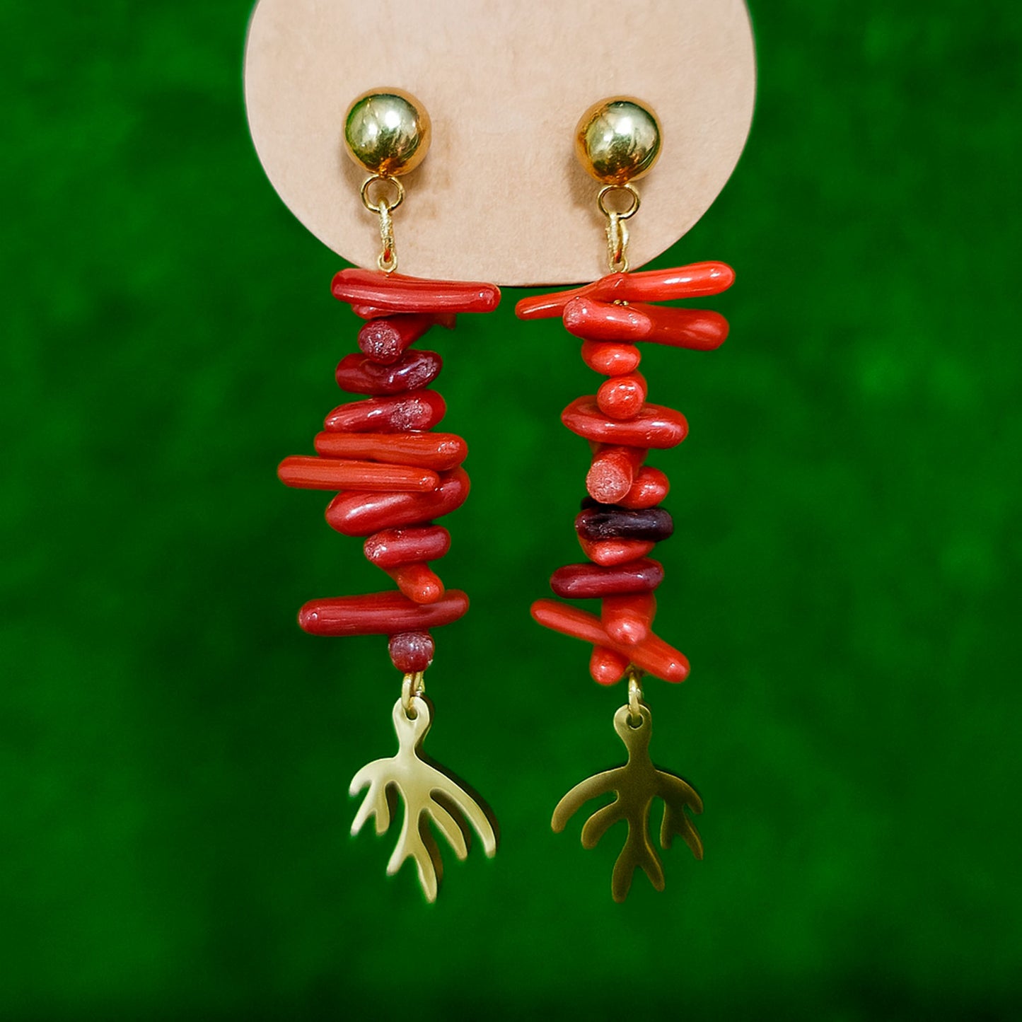 PENDIENTES CORAL