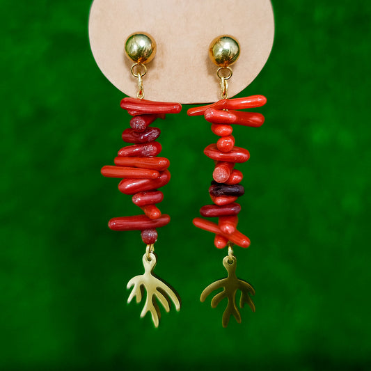 PENDIENTES CORAL