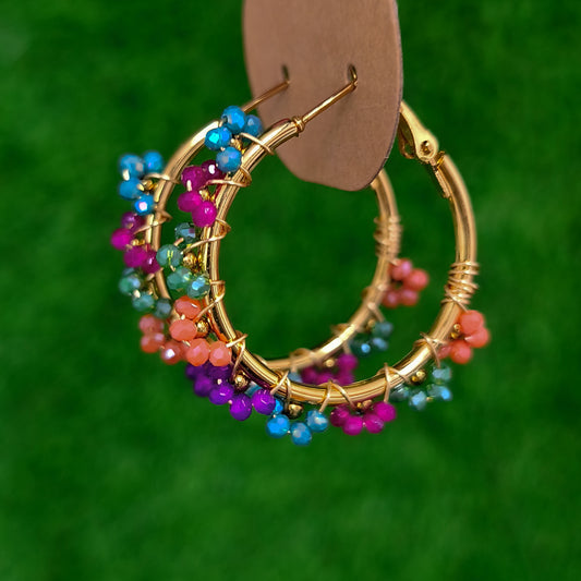 PENDIENTES AROS COLOR