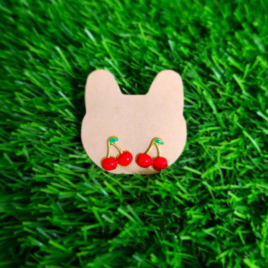 PENDIENTES CEREZAS