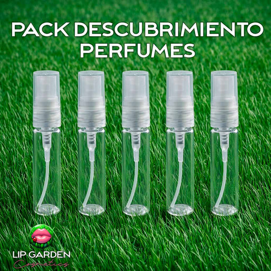 PACK 5 PERFUMES DE 5 ML EN CRISTAL - ELIGE EN NOTAS DEL PEDIDO