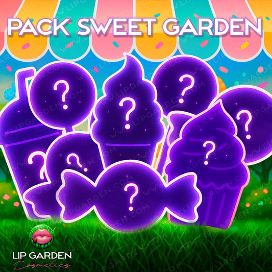PACK SWEET GARDEN | 8 LABIALES SORPRESA · LIP CANDY SHOP | LIP GARDEN