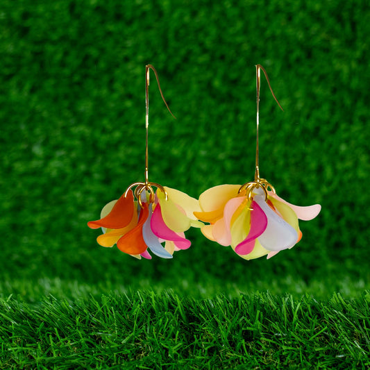 PENDIENTES FLOR COLORES