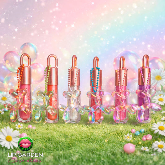 PERRITO GLOBO POP GLOSS IRIDISCENTE CON LLAVERO