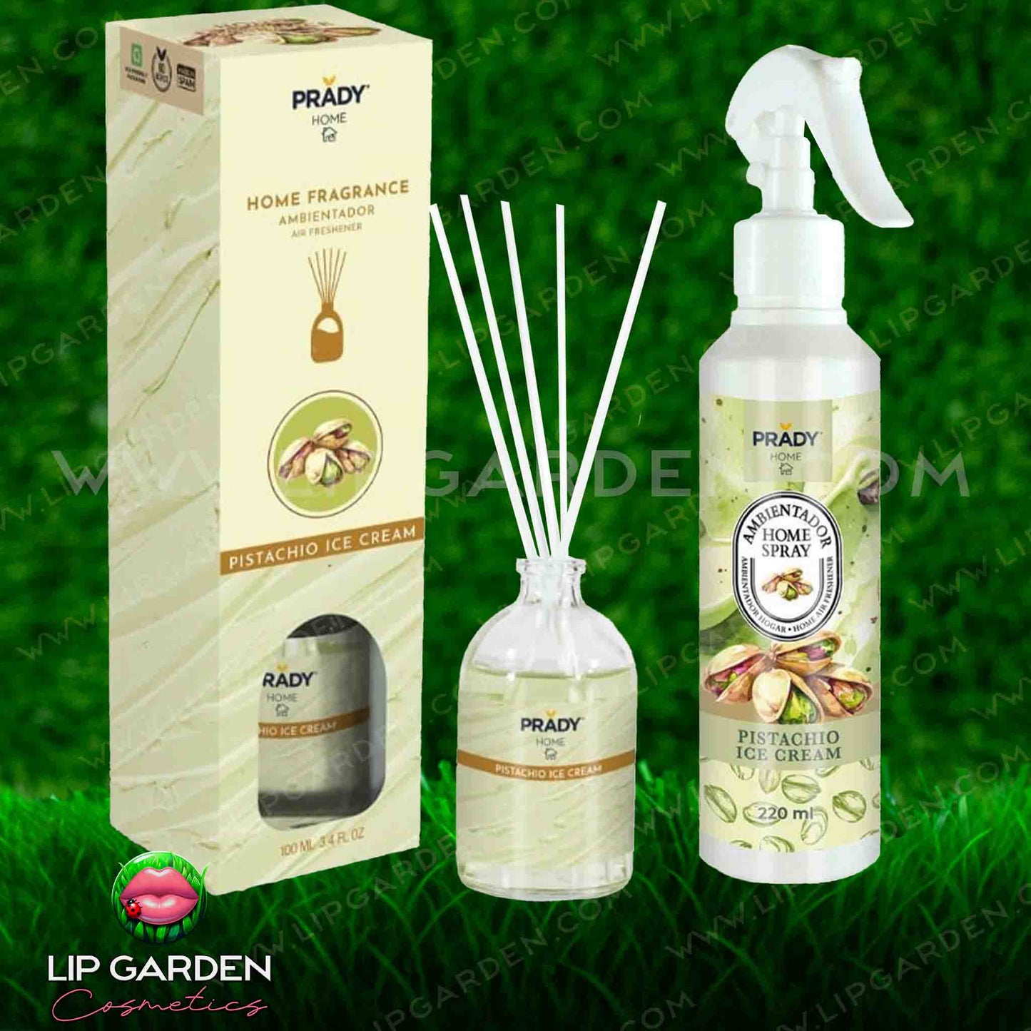 DUO AMBIENTADOR SPRAY Y MIKADO PRADY | AROMAS VARIADOS