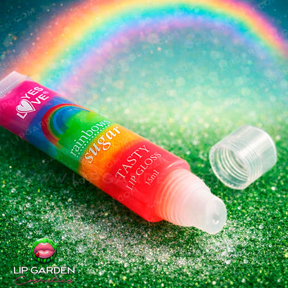 RAINBOW SUGAR GLOSS EN TUBO CON SABOR AZUCARADO