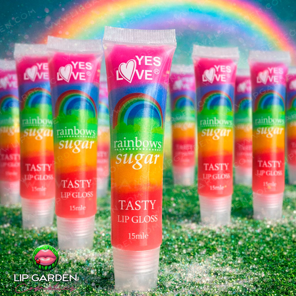 RAINBOW SUGAR GLOSS EN TUBO CON SABOR AZUCARADO
