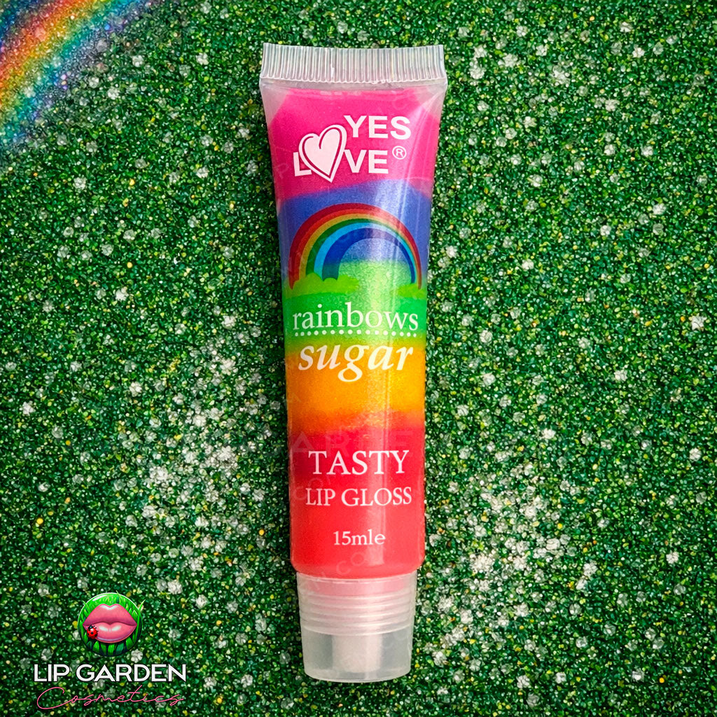 RAINBOW SUGAR GLOSS EN TUBO CON SABOR AZUCARADO
