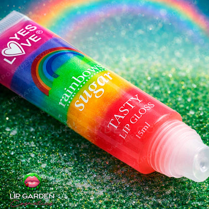 RAINBOW SUGAR GLOSS EN TUBO CON SABOR AZUCARADO