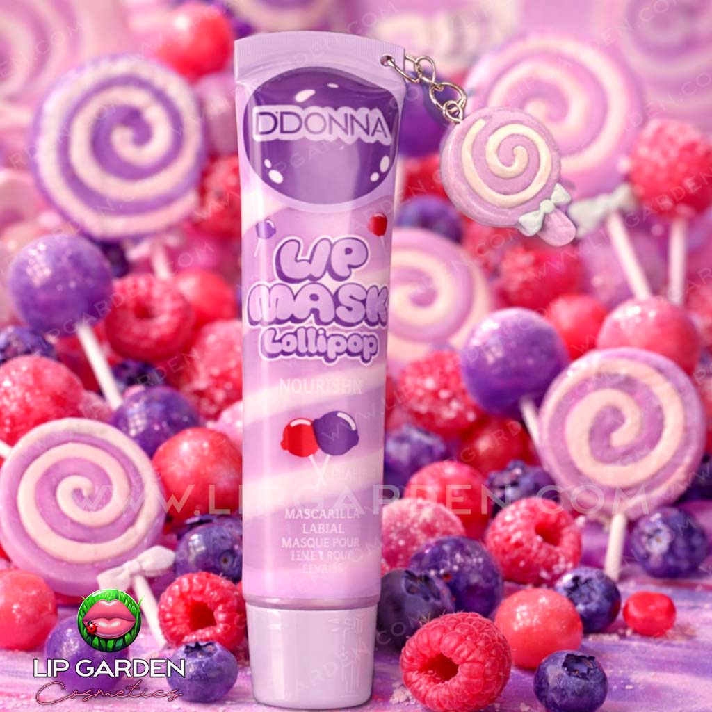 LIP MASK LOLLIPOP EN TUBO CON CHARM DE PIRULETA