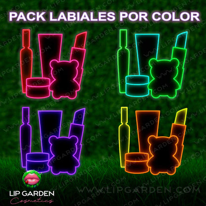 PACK 5 LABIALES SORPRESA POR COLOR | LIP GARDEN | LIP GARDEN