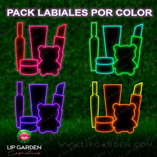 PACK 5 LABIALES SORPRESA POR COLOR | LIP GARDEN | LIP GARDEN