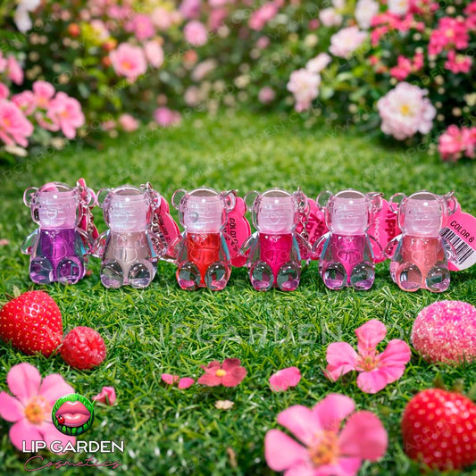 OSITO LLAVERO | LIPGLOSS SUPER BRILLANTE | 6 TONOS DIFERENTES