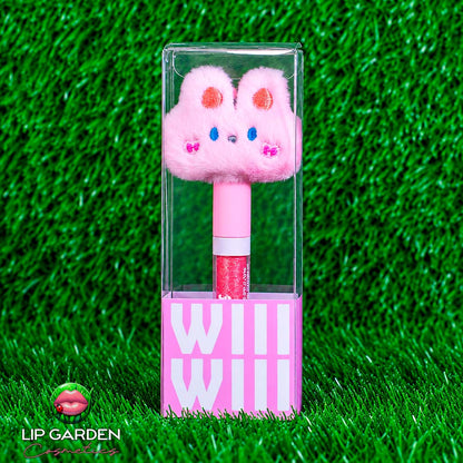 LIPGLOSS PELUCHE - GLOSS CON GLITTER EN 4 DISEÑOS